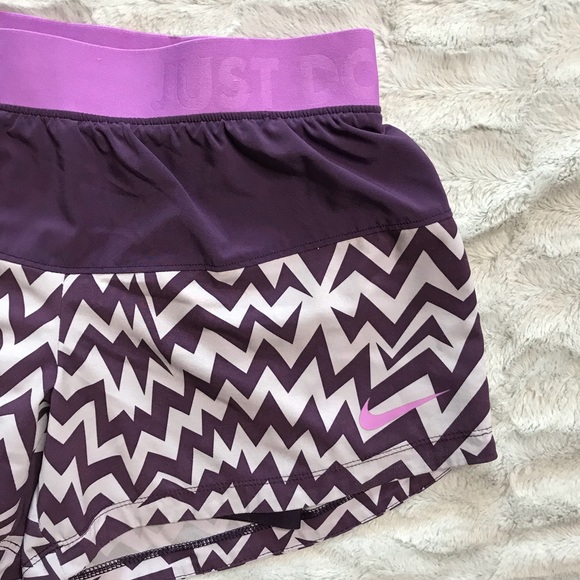 Nike Pants - Nike Purple Chevron Dri Fit Shorts